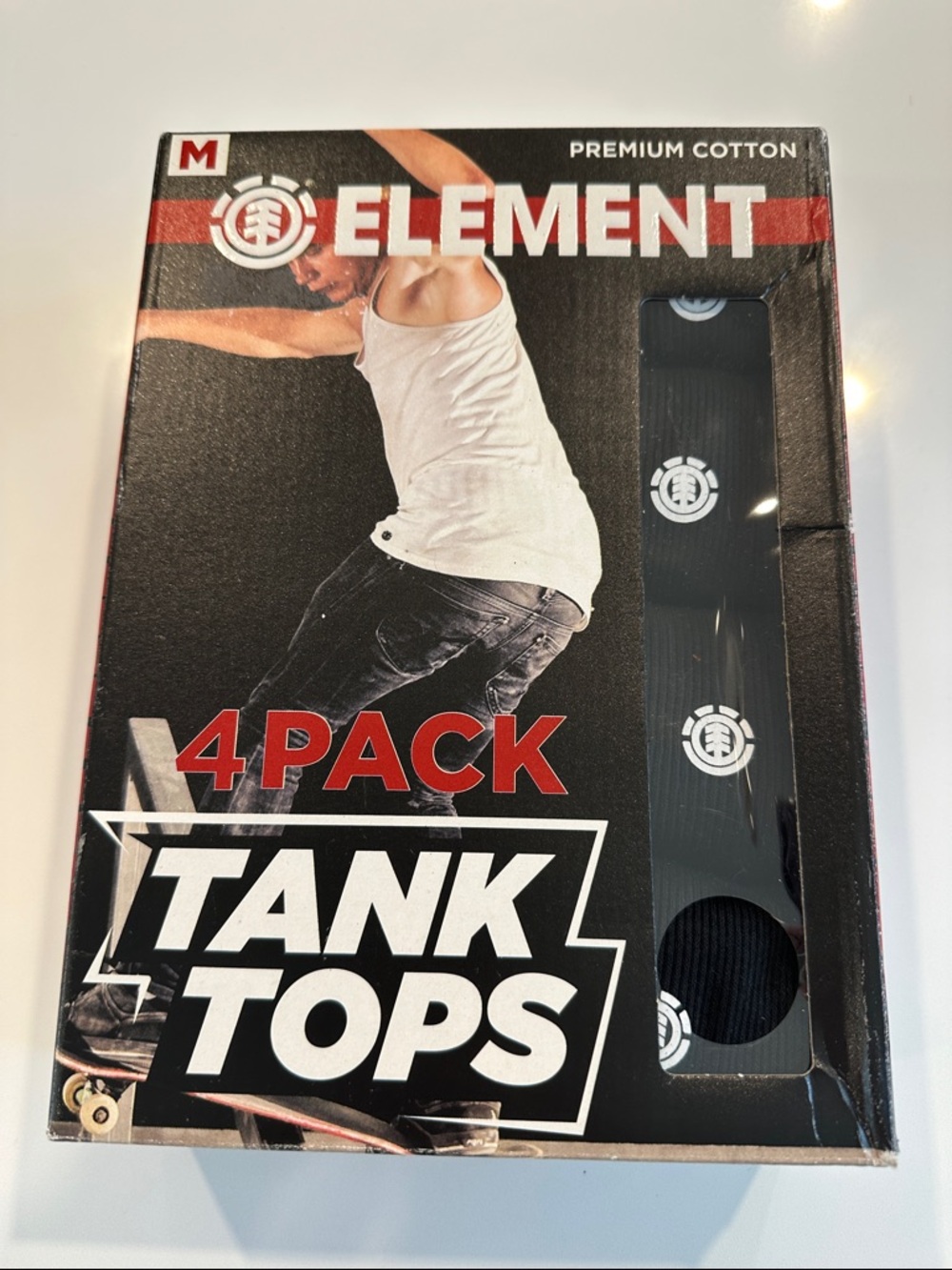Element Men's 4-Pack Tank Tops – Black